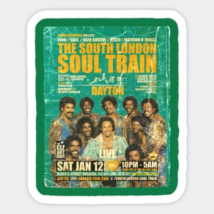 POSTER TOUR - SOUL TRAIN THE SOUTH LONDON 77 Sticker